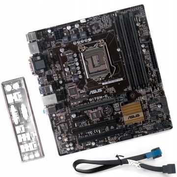 Материнская плата ASUS Q170M-C S1151 USB 3 PCIE 3.0 HDMI DP DVI VGA