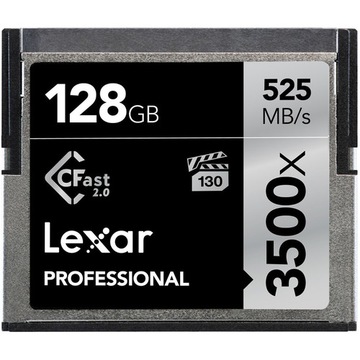Lexar CFast 2.0 128GB 3500x 525MB / s