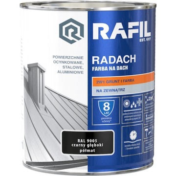 Radach краска для крыши RAL 9005 черный 5L