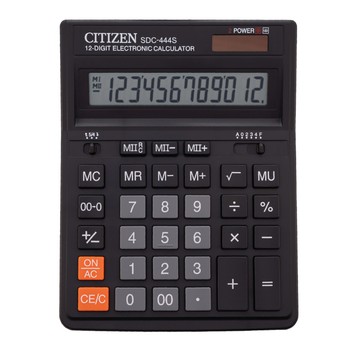 CITIZEN SDC - 444s 12-значний офісний калькулятор