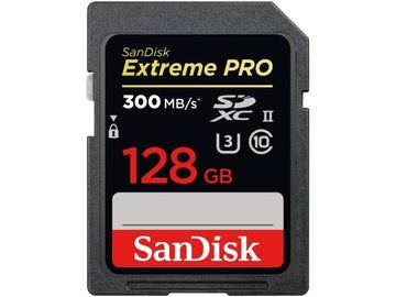 Карта памяти SanDisk Extreme PRO 128GB V30 U3
