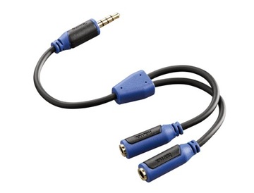 Hama аудио кабель-адаптер для PS4 / 2x jack 3,5 мм
