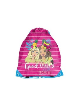 Шкільна сумка для взуття BARBIE PASO з зав'язками рожевий для дівчинки
