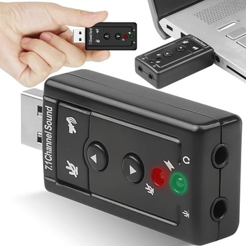 ЗВУКОВА КАРТА 7.1 ЗОВНІШНІЙ USB АДАПТЕР