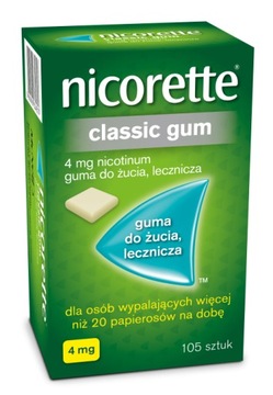Nicorette Classic Gum 4 мг x 105 gum 1 упаковка