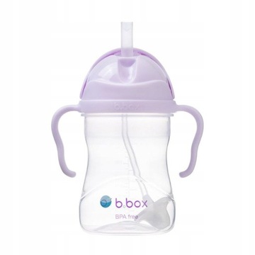 B. box Дитяча пляшка для води-поїлка з соломинкою 240 мл Gelato Boysenberry