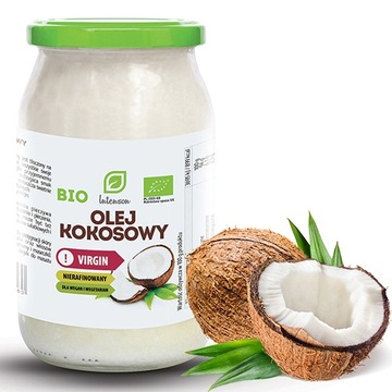 Intenson Bio кокосова олія нерафінована холодного віджиму EXTRA VIRGIN