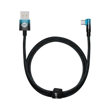 BASEUS високошвидкісний кутовий кабель USB / USB-C 100 Вт 5а потужний кабель для телефону 1 м