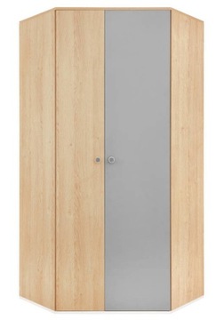 Вместительный угловой шкаф в стиле бохо для комнаты подростка