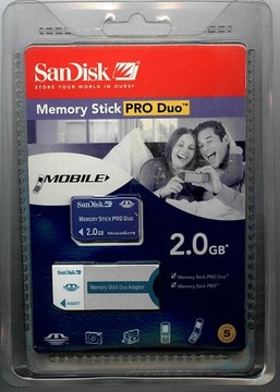 КАРТА ПАМЯТИ SANDISK MEMORY STICK PRO DUO 2GB