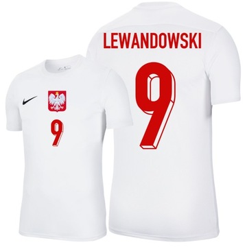 Польський польський Юніор друк 137-147 футболка Lewandowski