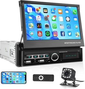 Автомагнітола 711c-Play 1 DIN бездротова висувна 7"