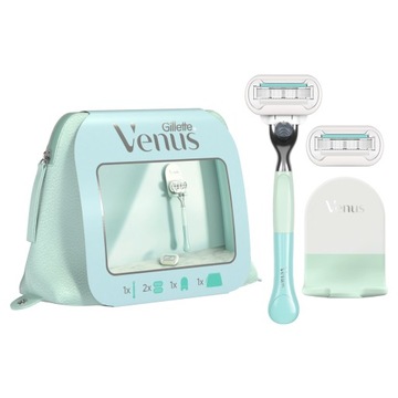 Gillette Venus Extra Smooth sensitive 2 шт. лезвия, ручка + косметичка