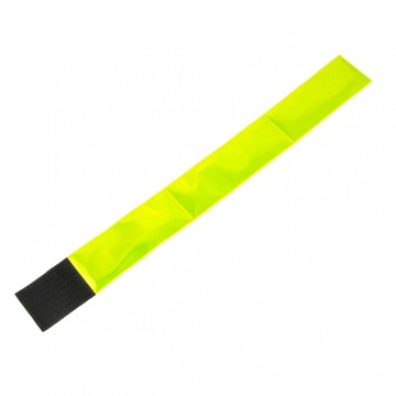 Светоотражающая лента на липучке 5 x 30 см желтая