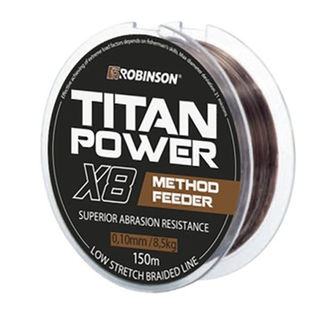 Оплетка Titan Power Method FEEDER X8 0,12 мм 150 м бронзовый Робинсон 56-T8-612