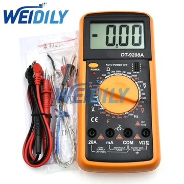 Цифровий професійний мультиметр dt9208a Capacitance Temperature Measurement