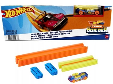 HOT WHEELS TRACK BUILDER НАБОР ДЛЯ РАСШИРЕНИЯ ТРЕКА + ИГРУШЕЧНЫЙ АВТОМОБИЛЬ