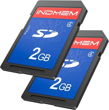 INDMEM SD-карта 2 ГБ 2 упаковки класу 4 MLC