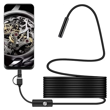 ЭНДОСКОП ANDROID USB - C LED ИНСПЕКЦИОННАЯ КАМЕРА