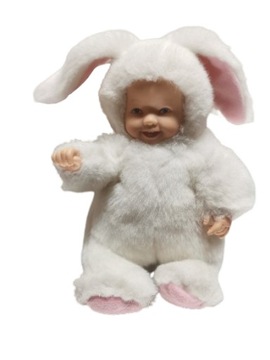 Anne Geddes белый кролик baby doll white bunny