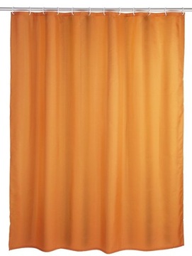 Текстильная занавеска для душа оранжевая 180X200