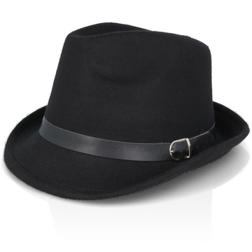 Мужская фетровая шляпа черная