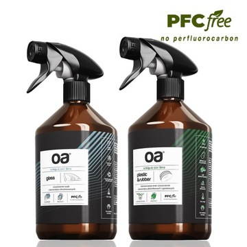 SET OA Car Glass 500ml + OA Plastic & Rubber 500