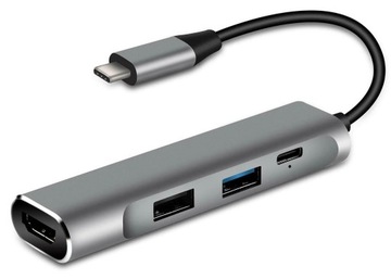 USB-C концентратор адаптер HDMI USB 3.0 PD для MacBook M1 4in1