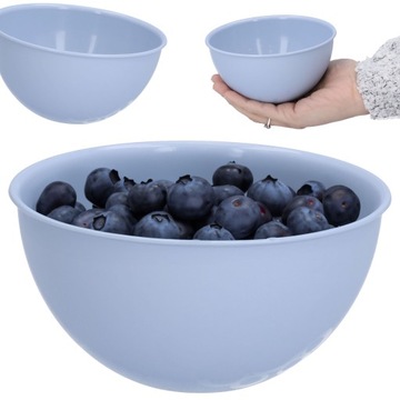 Миска для кухни пластиковый синий салат фрукты 500мл