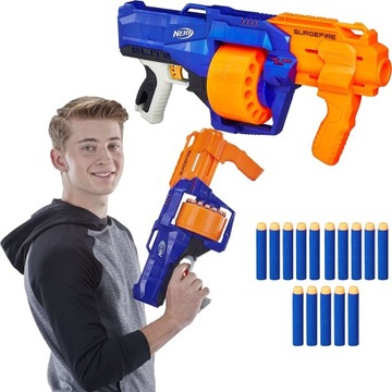 МЕГА ШВИДКІСНА ГВИНТІВКА NERF N-STRIKE ELITE SURGEFIRE 15 ПОСТРІЛІВ