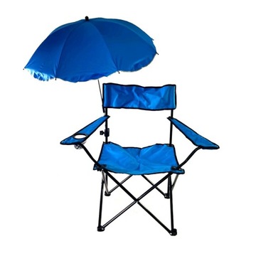 Складной стул для рыбалки с зонтиком
