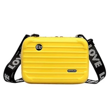 Желтый стиль женщина мини чемодан Crossbody сумка