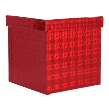 Подарочная коробка квадратная-Красная 18,5x18, 5 см