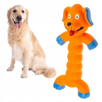 Игрушка для собак, латексная скрипучая резина, жесткая скрипучая собака