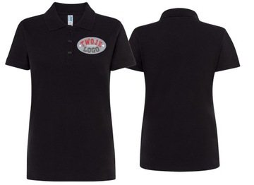 Женская рубашка поло с вышивкой логотип печать XXL