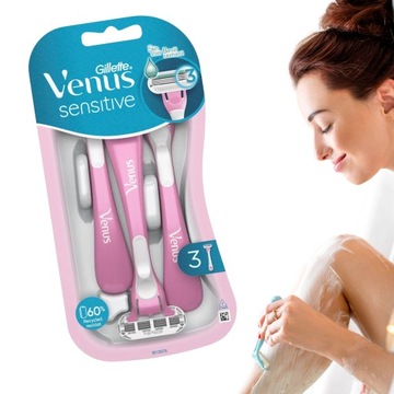 GILLETTE VENUS SENSITIVE БРИТВЫ 3 ШТ