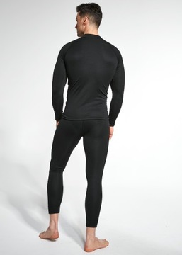 Комплект нижнего белья DAWI Майка и термо брюки черный r. M