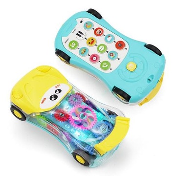 Телефон інтерактивна іграшка автомобіль для дітей сяє