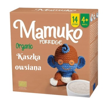 Mamuko вівсяна каша органічна органічна без цукру біо для дітей 4М+