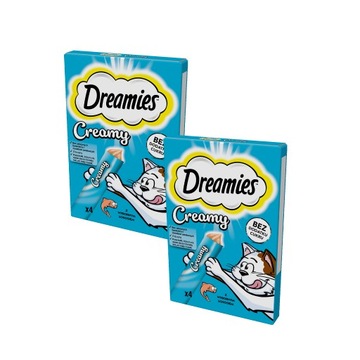 Dreamies лакомства для кошки с лососем 8x10 г