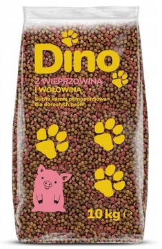 DINO сухой корм для собак со свининой 10 кг + 1 кг бесплатно