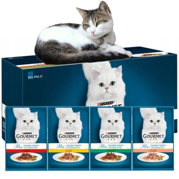 Корм для кошек Gourmet Perle филе в соусе 60x85 г