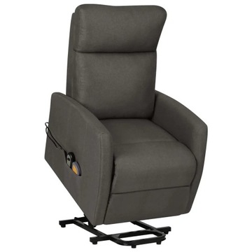 Підйомне масажне крісло, відкидне, темно-сіре