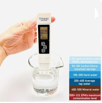 TDS & EC вимірювач якості води / вимірювання температури рідини