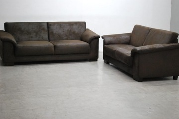 PZB новый комплект 3 + 2 диван-кровать, набор коричневой ткани