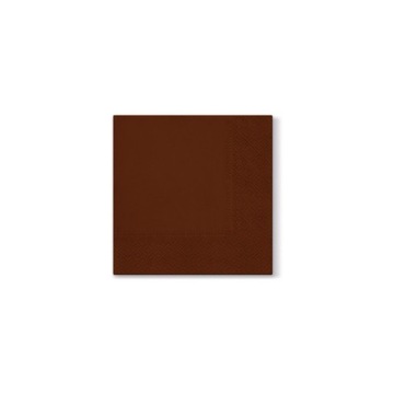 Павич серветки гладка шоколадна бронза 33x33cm 20sz