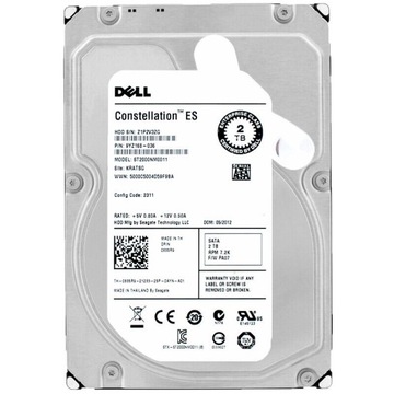 Dell 2TB ST2000NM0011 7,2 K 64mb Sata3 3,5 " 0835R9