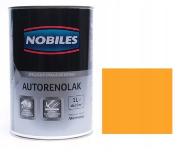 NOBILES AUTORENOLAK C-220 ЖЕЛТЫЙ 1Л КРАСКА ДЛЯ МЕТАЛЛА