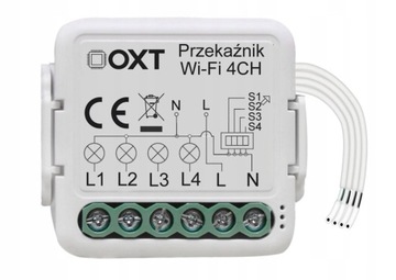Модуль OXT Mini Relay 4 схемы WiFi SMART TUYA