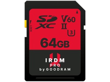Карта памяти GOODRAM IRDM PRO SDXC 64GB